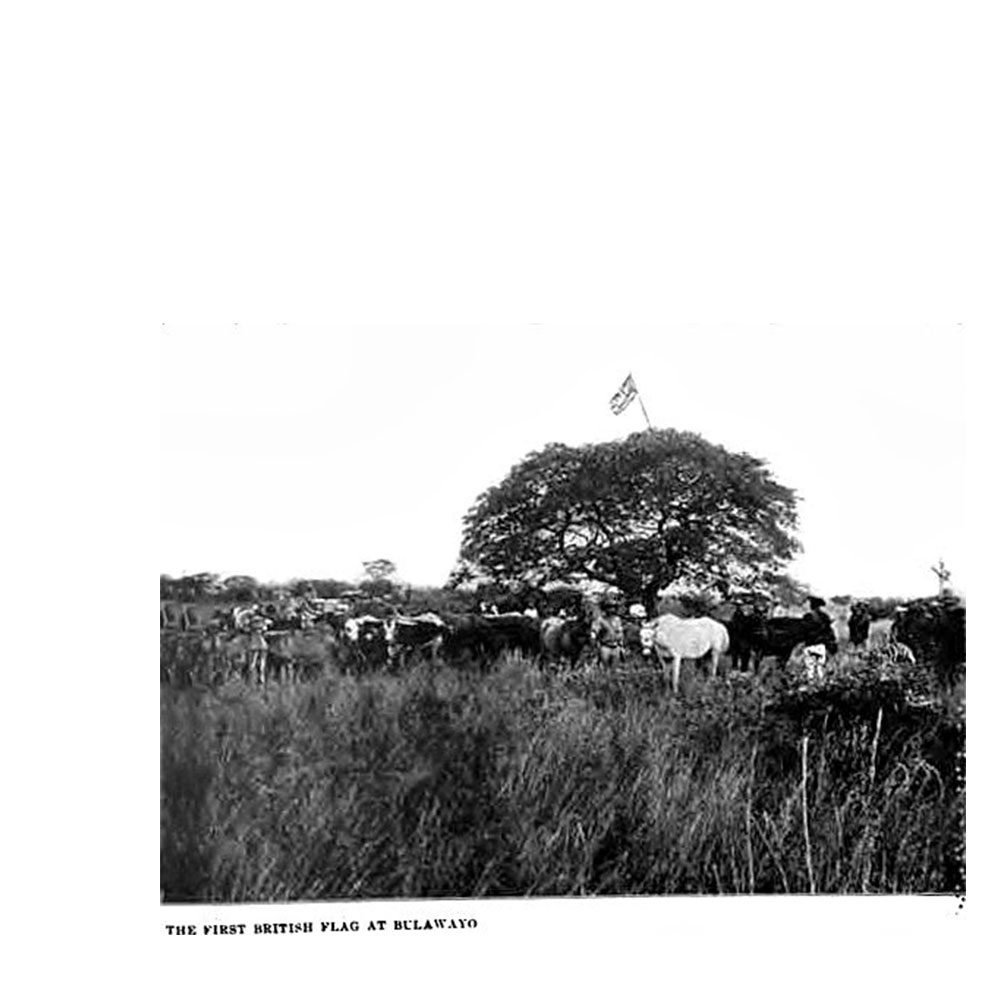 The Frist Brirish Flag At Bulawayo (ca. 1893)